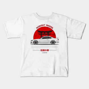 Tuner White Silvia S15 JDM Kids T-Shirt